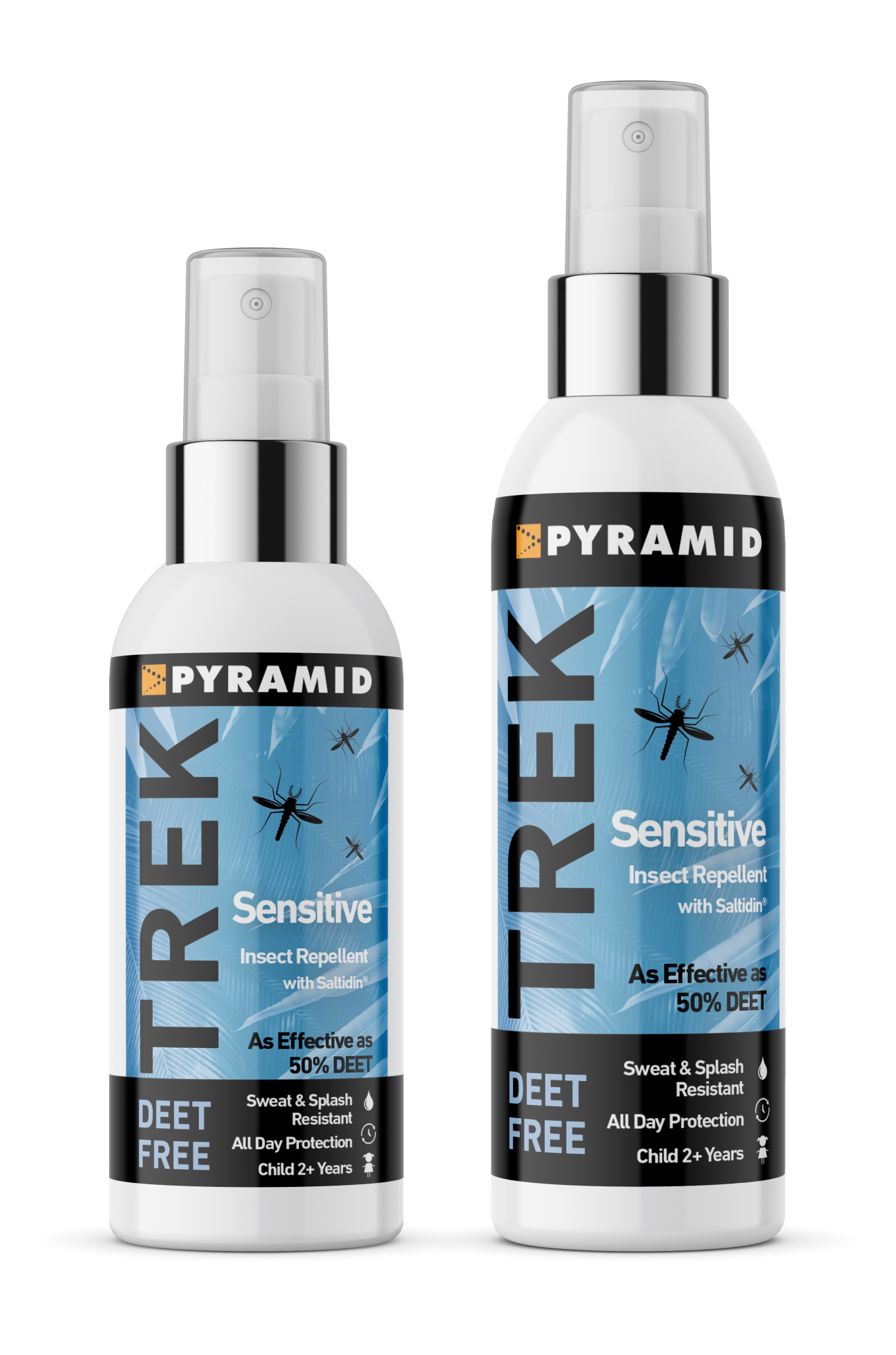 Pyramid Trek Insect Repellent DEET FREE Sensitive with Saltadin 60ml