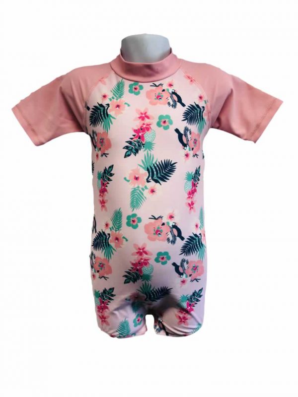banz swimwear Pink Floral Swimsuit Sizes 000 00 0 1