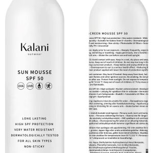 Kalani Sunwear Sun Mousse SPF 50